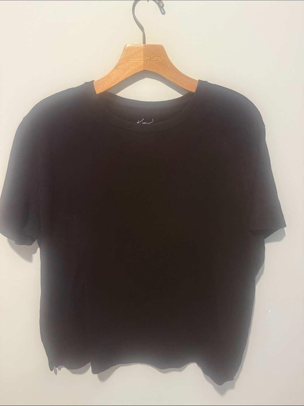 Black Women's Crewneck Short Sleeve Top - Brand Unknown
